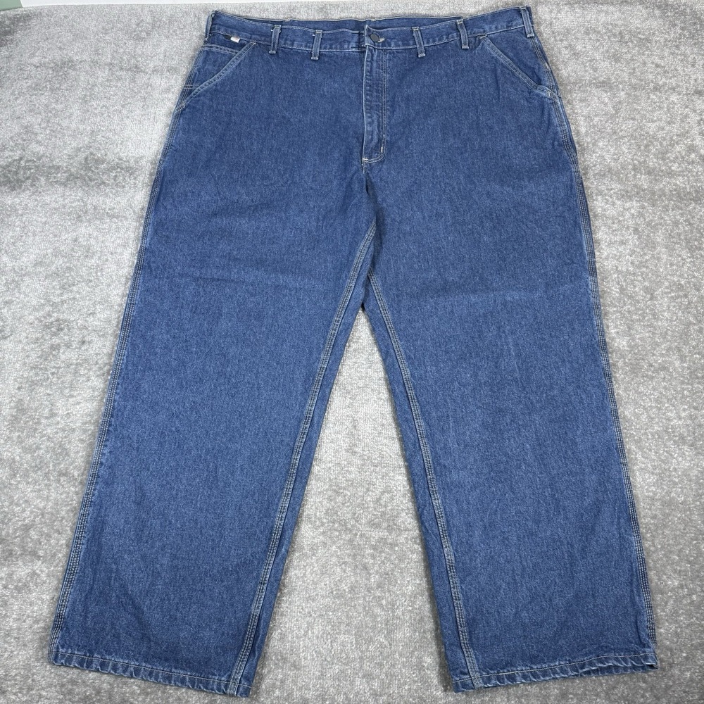 Carhartt Jeans Men's 46x30 Blue FR Loose Fit Utility Flame Resistant Carpenter